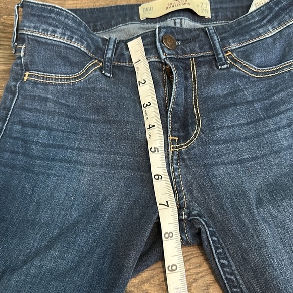 Hollister Blue Denim Midrise Skinny Jean Leggings 00R - Picture 6 of 12